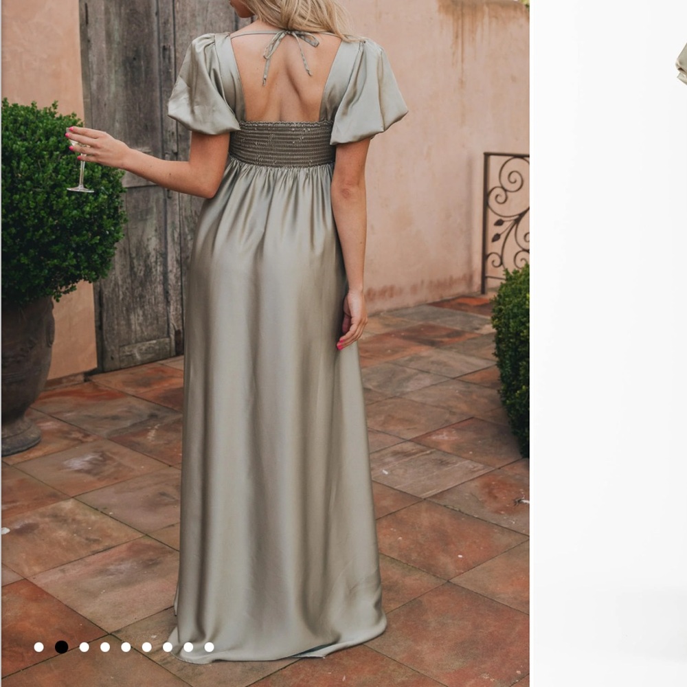Show Me Your Mumu Sage Green Dress